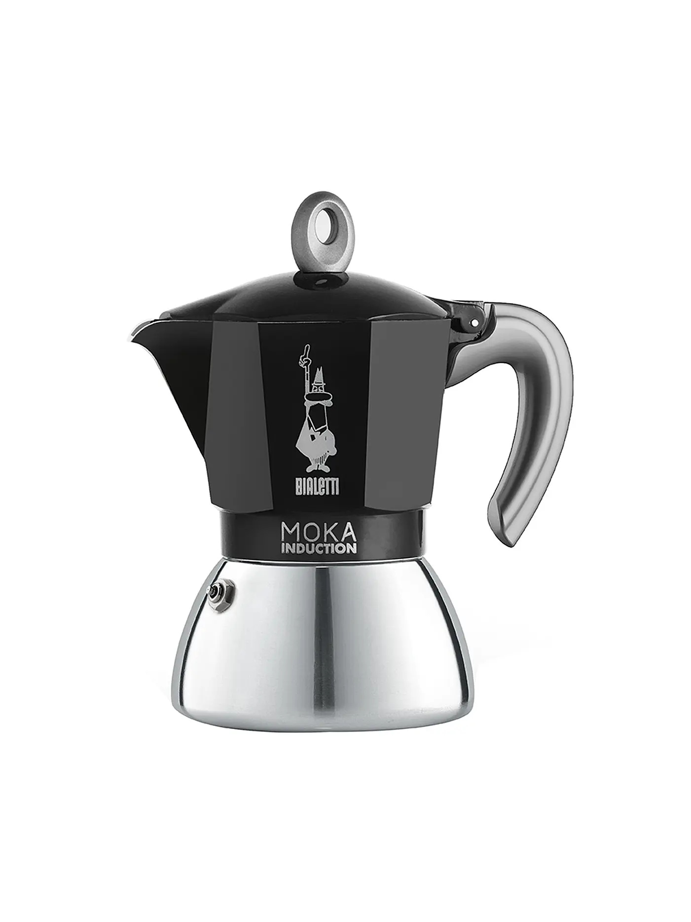 BIALETTI | Espressokocher Moka Induction 6 Tassen Alu/Rot | schwarz